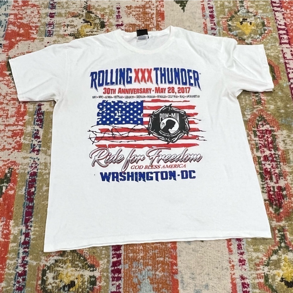 Harley - Davidson Motorcycles 2017 Rolling Thunder Washington DC Tshirt Tee